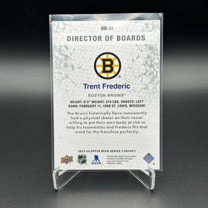 2023-24 UD Series 2 TRENT FREDERIC #DB-11 Director of boards - Boston Bruins