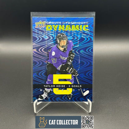2024-25 UD Tim Hortons TAYLOR HEISE #DD-1 Dynamic Debuts PWHL Minnesota Frost