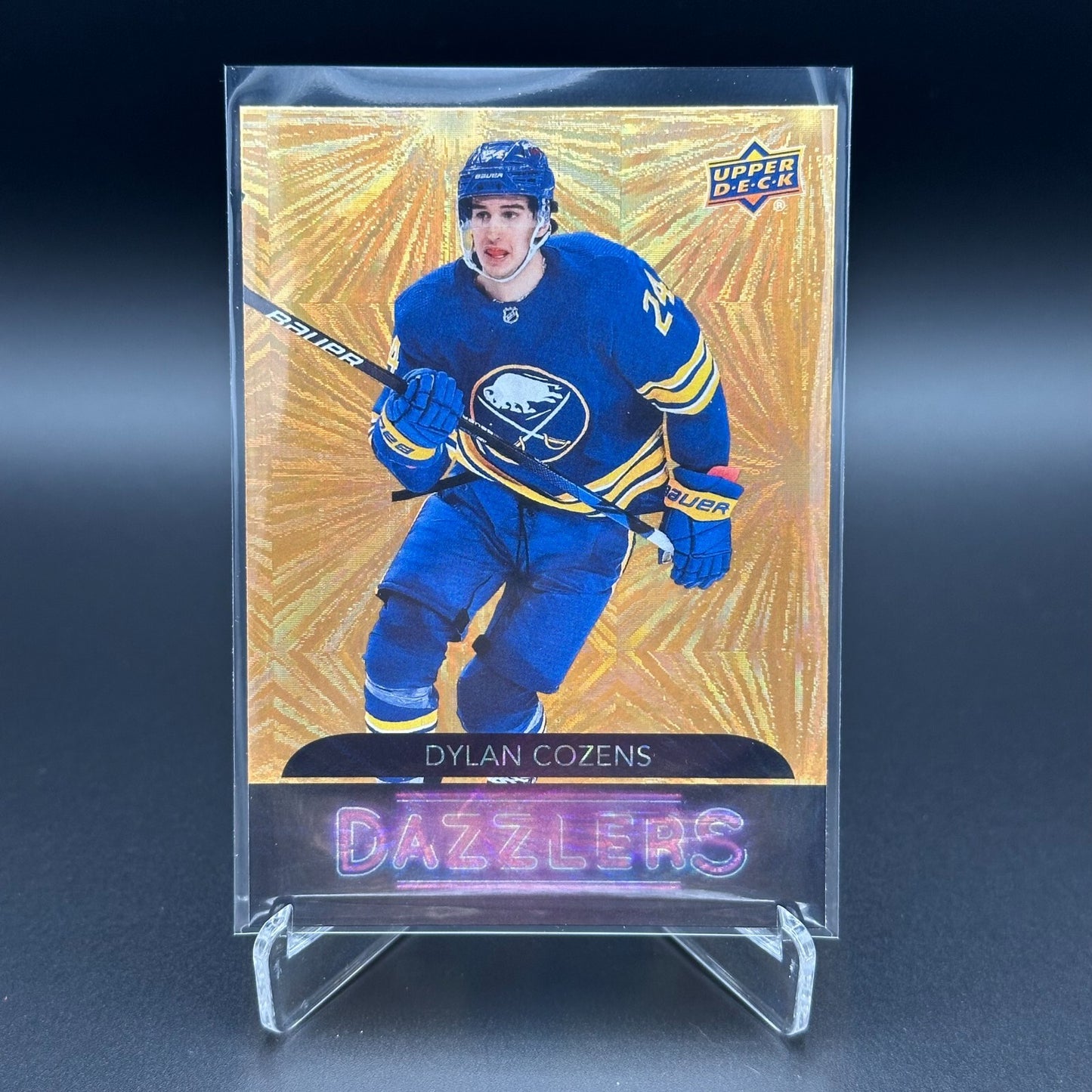 2020-21 UD Extended DYLAN COZENS #DZ-104 Dazzlers Orange RC