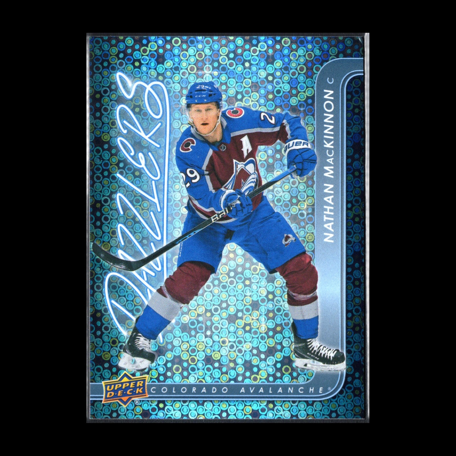 2024-25 UD Series 1 NATHAN MACKINNON #DZ-8 Dazzlers Blue - Colorado Avalanche