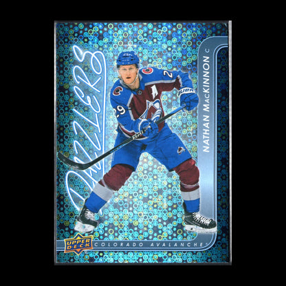 2024-25 UD Series 1 NATHAN MACKINNON #DZ-8 Dazzlers Blue - Colorado Avalanche
