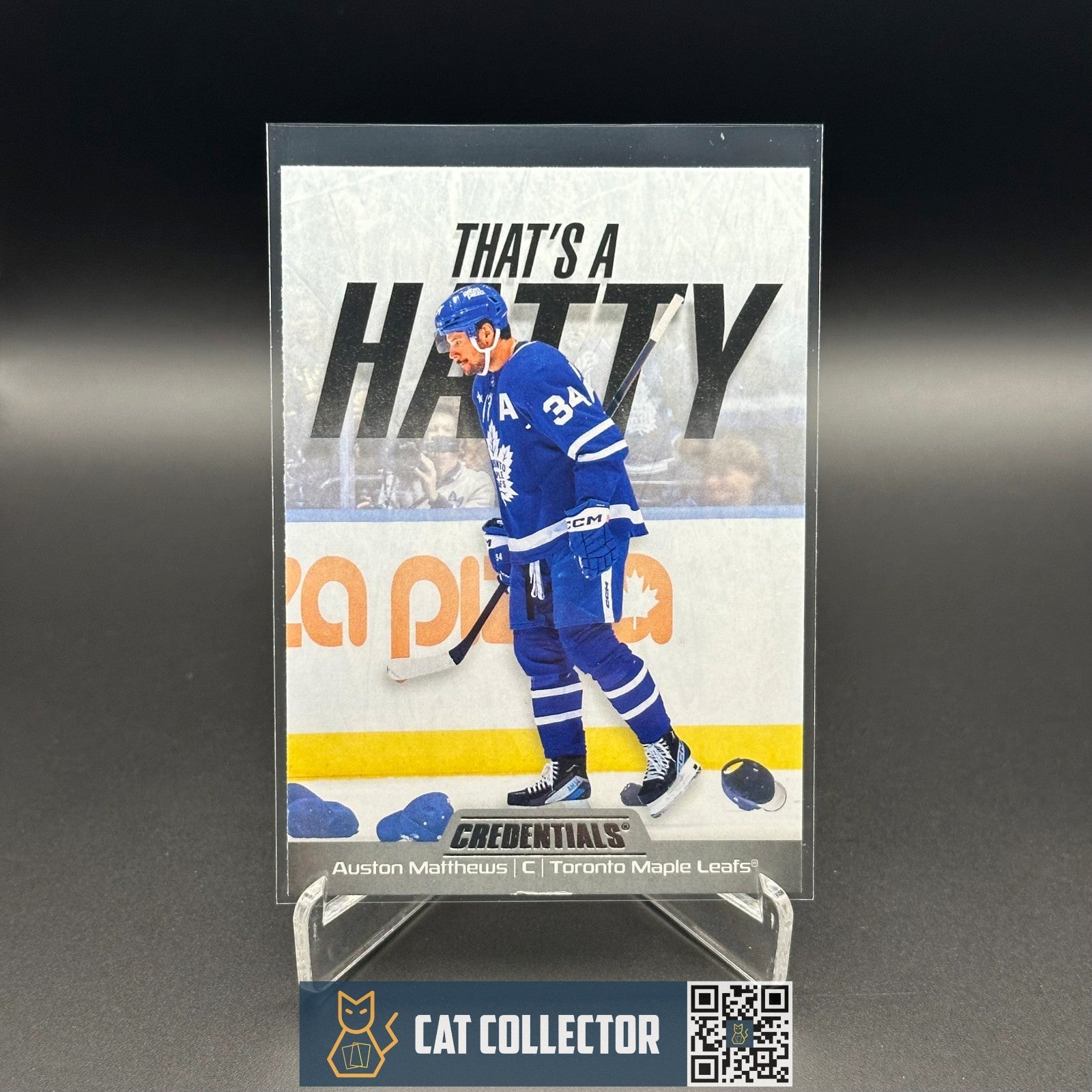 2024-25 UD Credentials AUSTON MATTHEWS #TH-AM That's a Hatty Toronto Maple Leafs