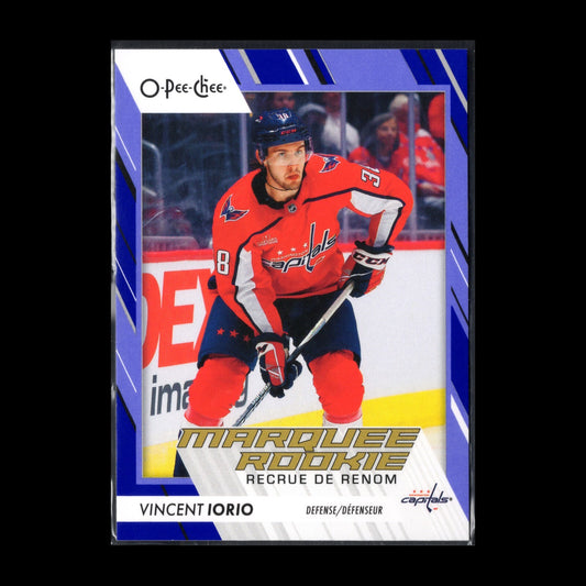 2023-24 O-Pee-Chee VINCENT IORIO #570 Marquee Rookie Blue border parallel