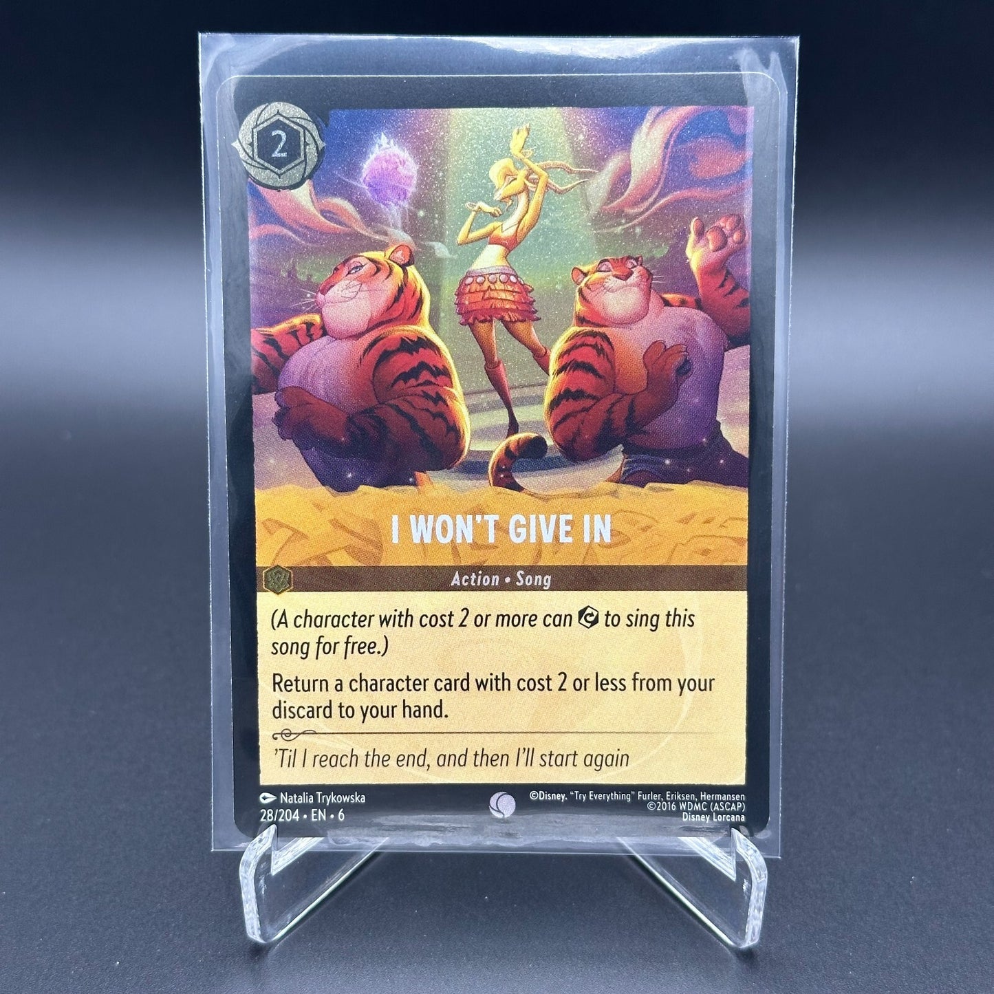 2024 Lorcana Azurite Sea I WON'T GIVE IN #28 Common Cold Foil