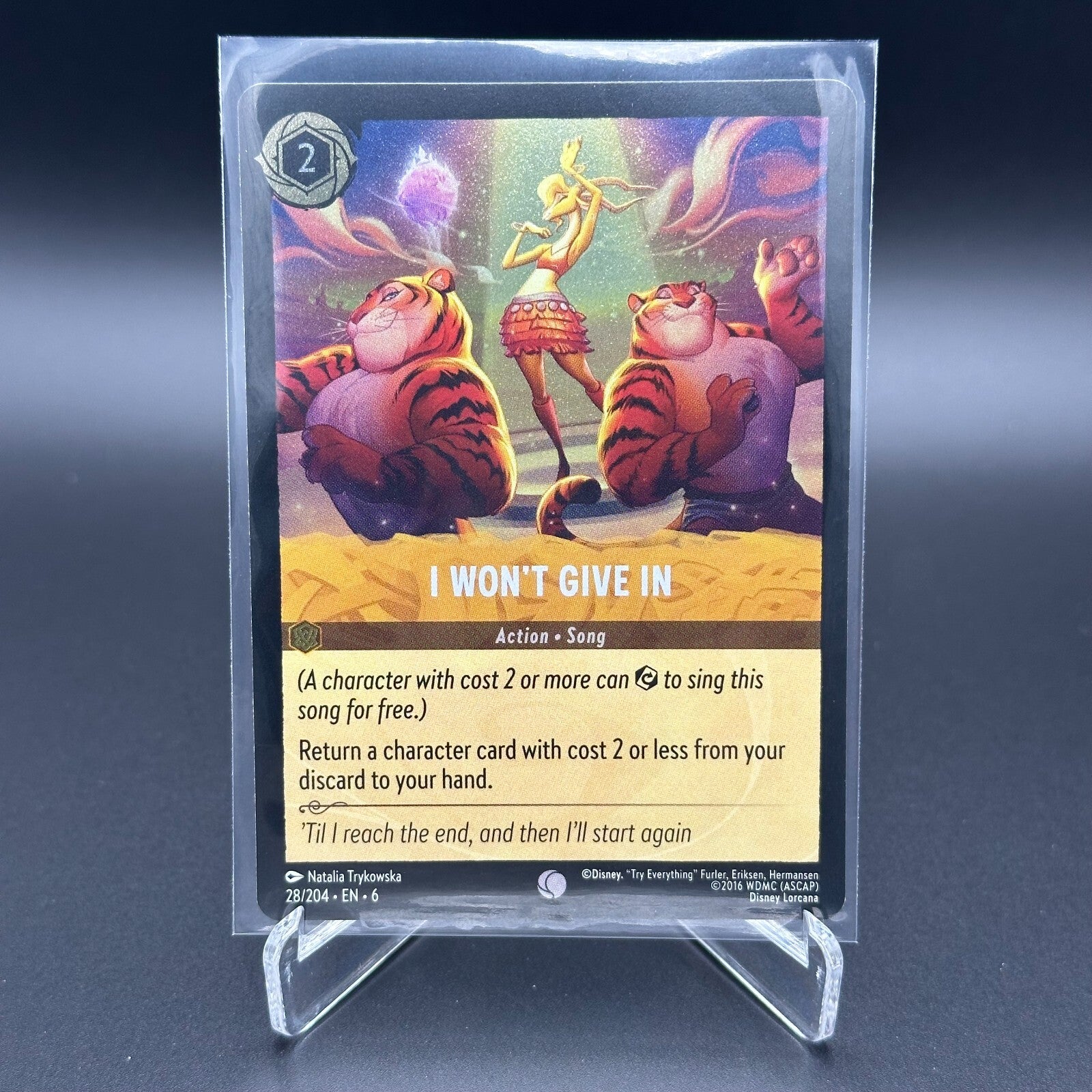 2024 Lorcana Azurite Sea I WON'T GIVE IN #28 Common Cold Foil