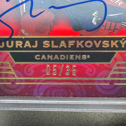 2022-23 Upper Deck Stature JURAJ SLAFKOVSKY #105 Rookie Auto Red /35
