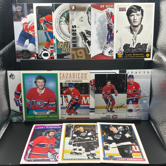 Lot de 15 cartes - Larry Robinson - Canadiens de Montreal