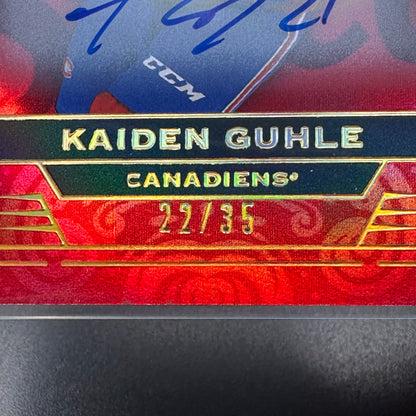 2022-23 Upper Deck Stature KAIDEN GUHLE #139 Rookie Auto Red /35